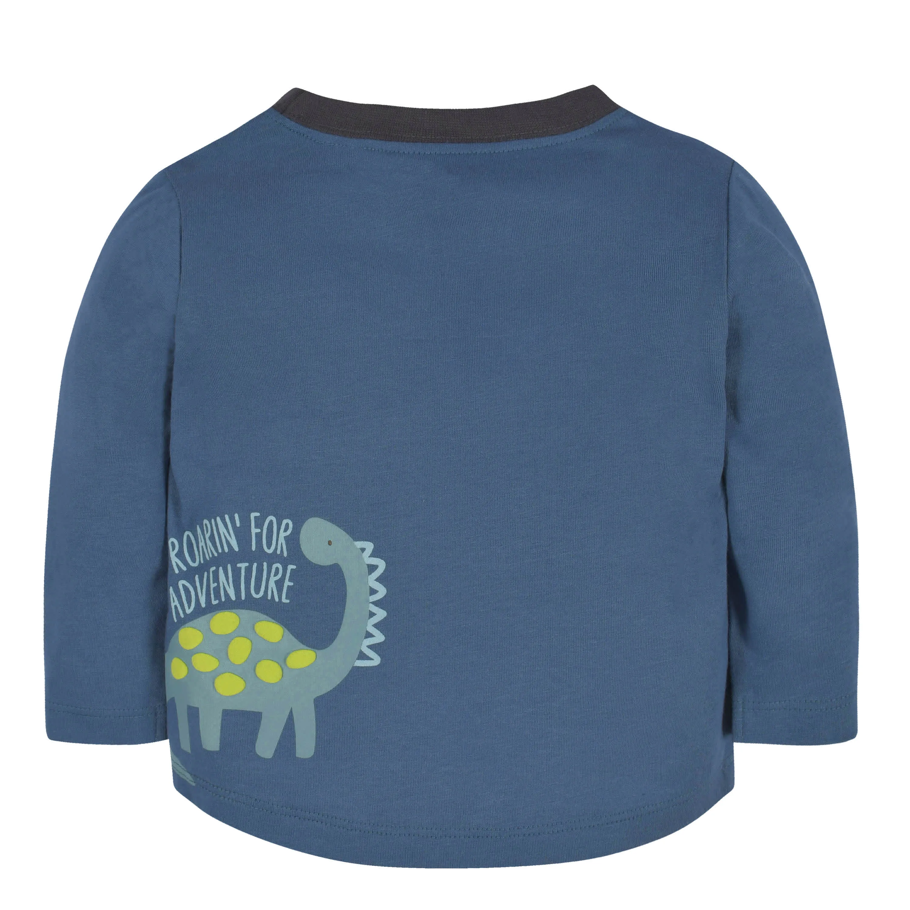 2-Piece Baby & Toddler Boys Navy Dino Long Sleeve Shirt & Jogger Pants Set