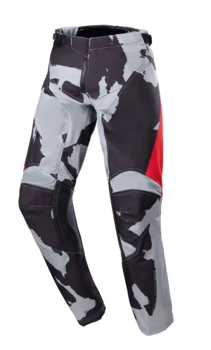 Alpinestars Youth Racer Tactical Gray Camo Mars Red Pants