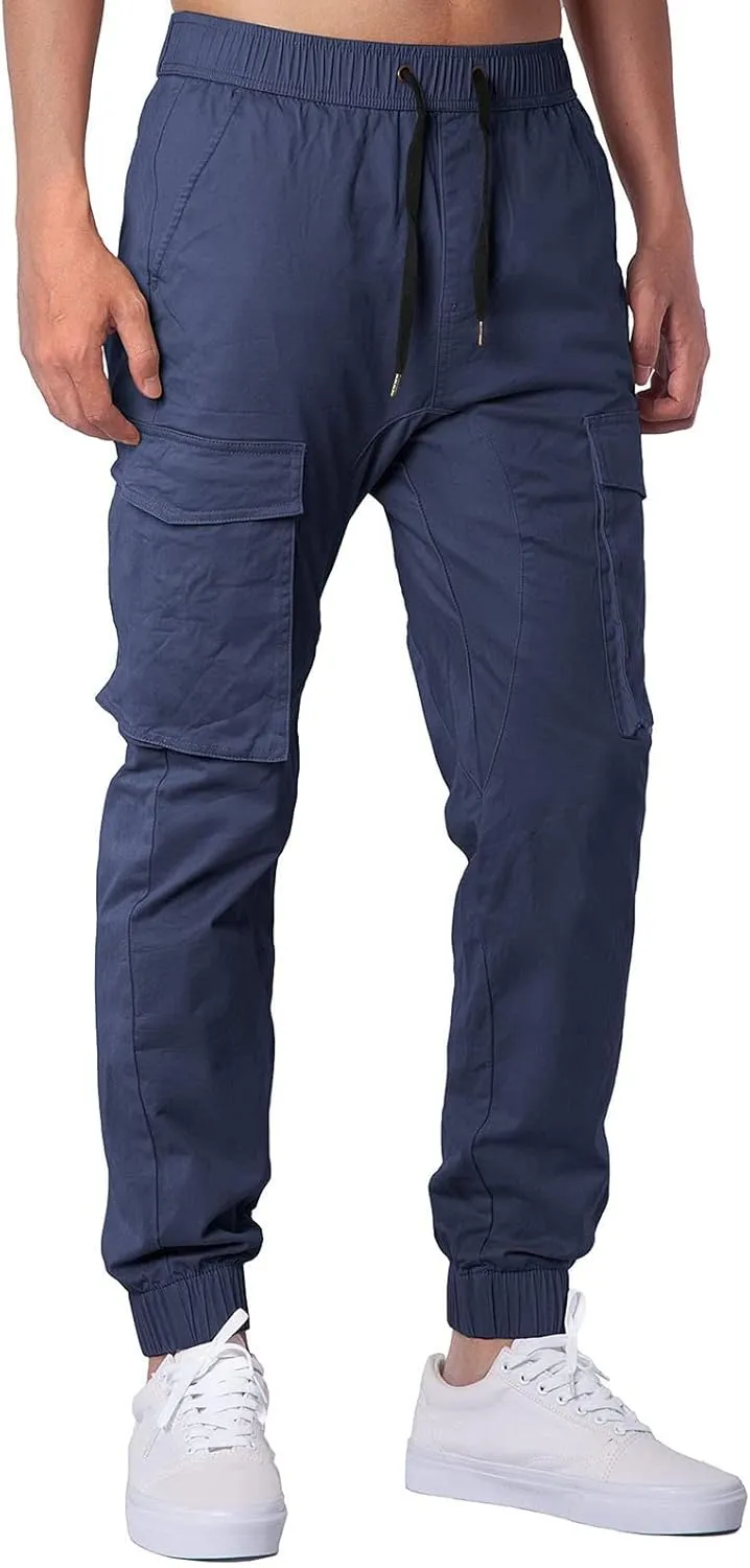 Cargo Sweatpants for Men Big and Tall Safety Cargo Multi-Pocket Hiking Outdoor Recreation Pants Trousers Men's Cargo