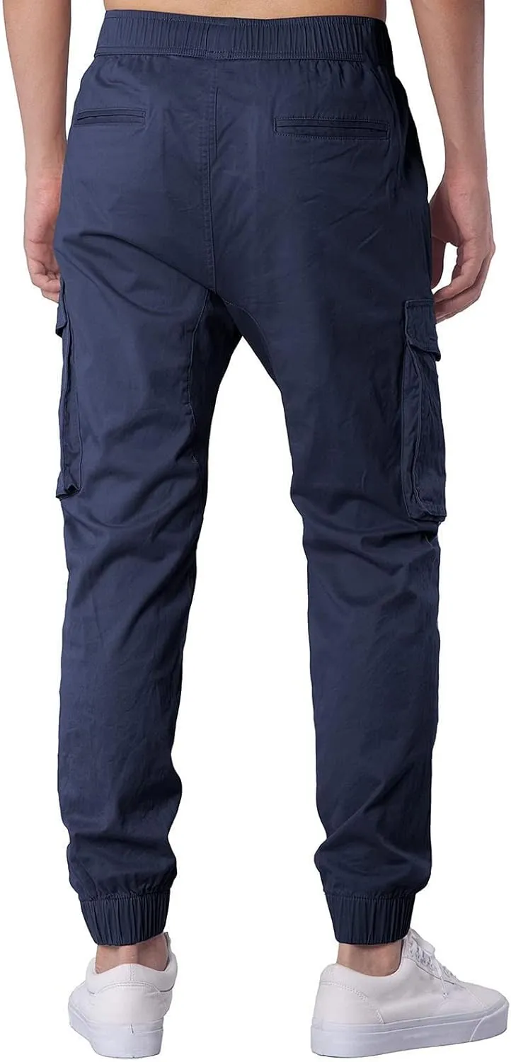 Cargo Sweatpants for Men Big and Tall Safety Cargo Multi-Pocket Hiking Outdoor Recreation Pants Trousers Men's Cargo