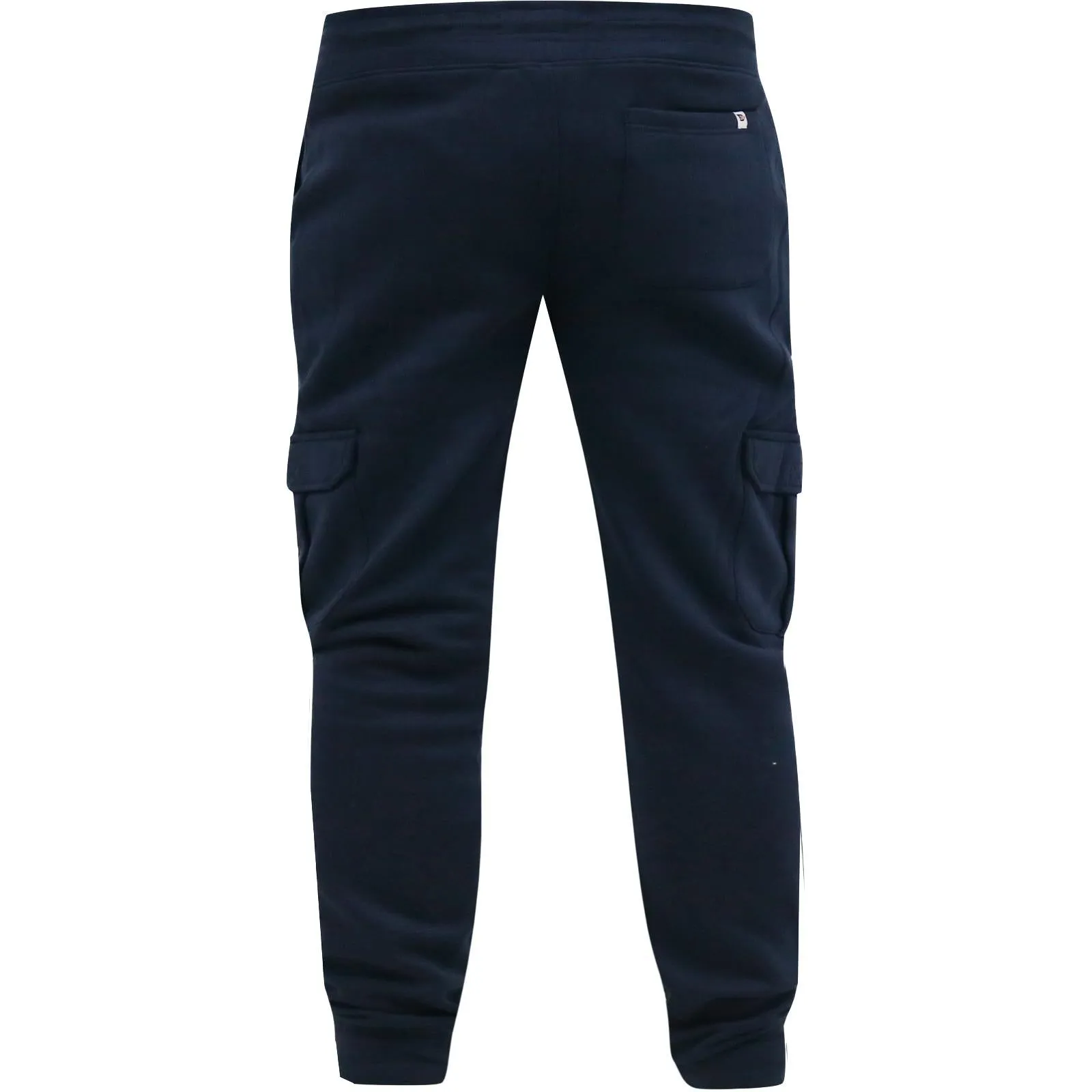D555 Mens Tilden Big Tall Cargo Pocket Joggers - Navy - 8XL