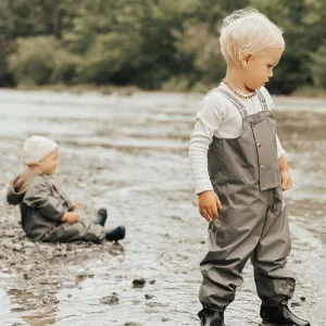 Dungaree Rain Pants - Rosemary - Size 1/2 Only