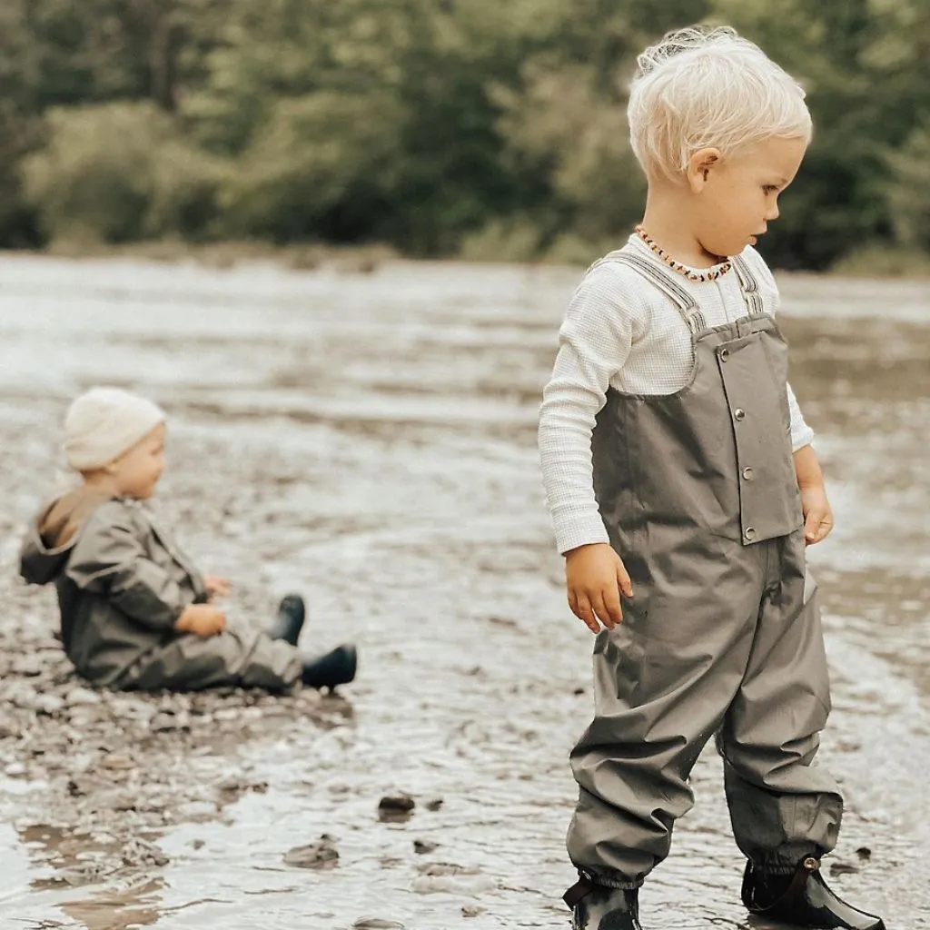 Dungaree Rain Pants - Rosemary - Size 1/2 Only