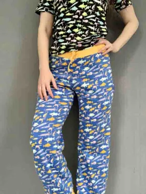 DUNS Adult Baggy Pants - Fish Blue
