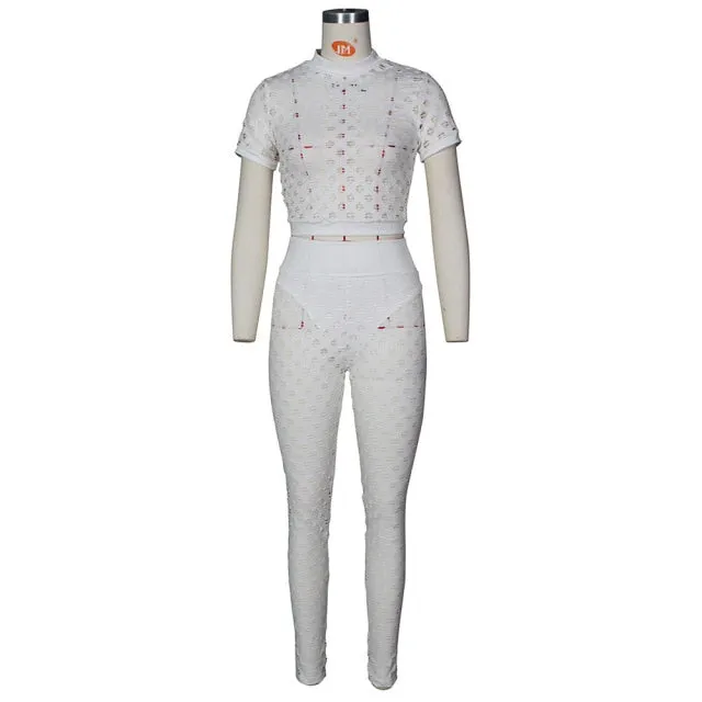 Fish net Legging Set