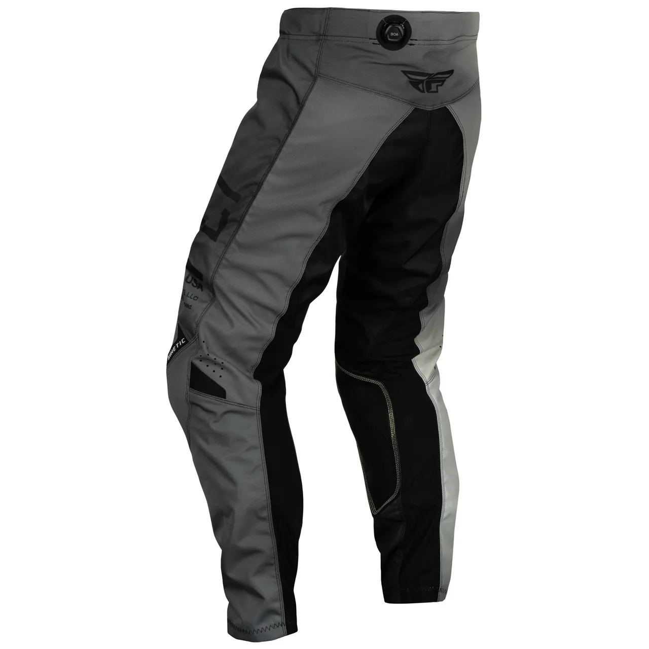 Fly Racing 2024 Kinetic Prodigy Youth Motocross Pants (Black/Light Grey | Size: 24)