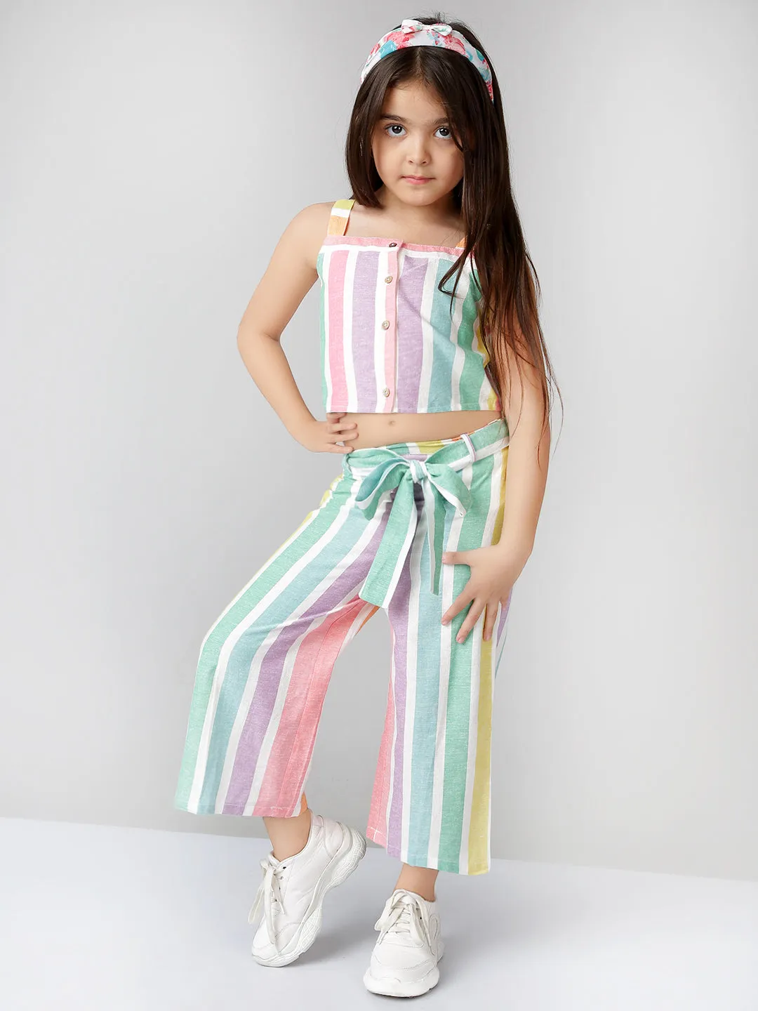 Girls Cotton Top with Palazzo