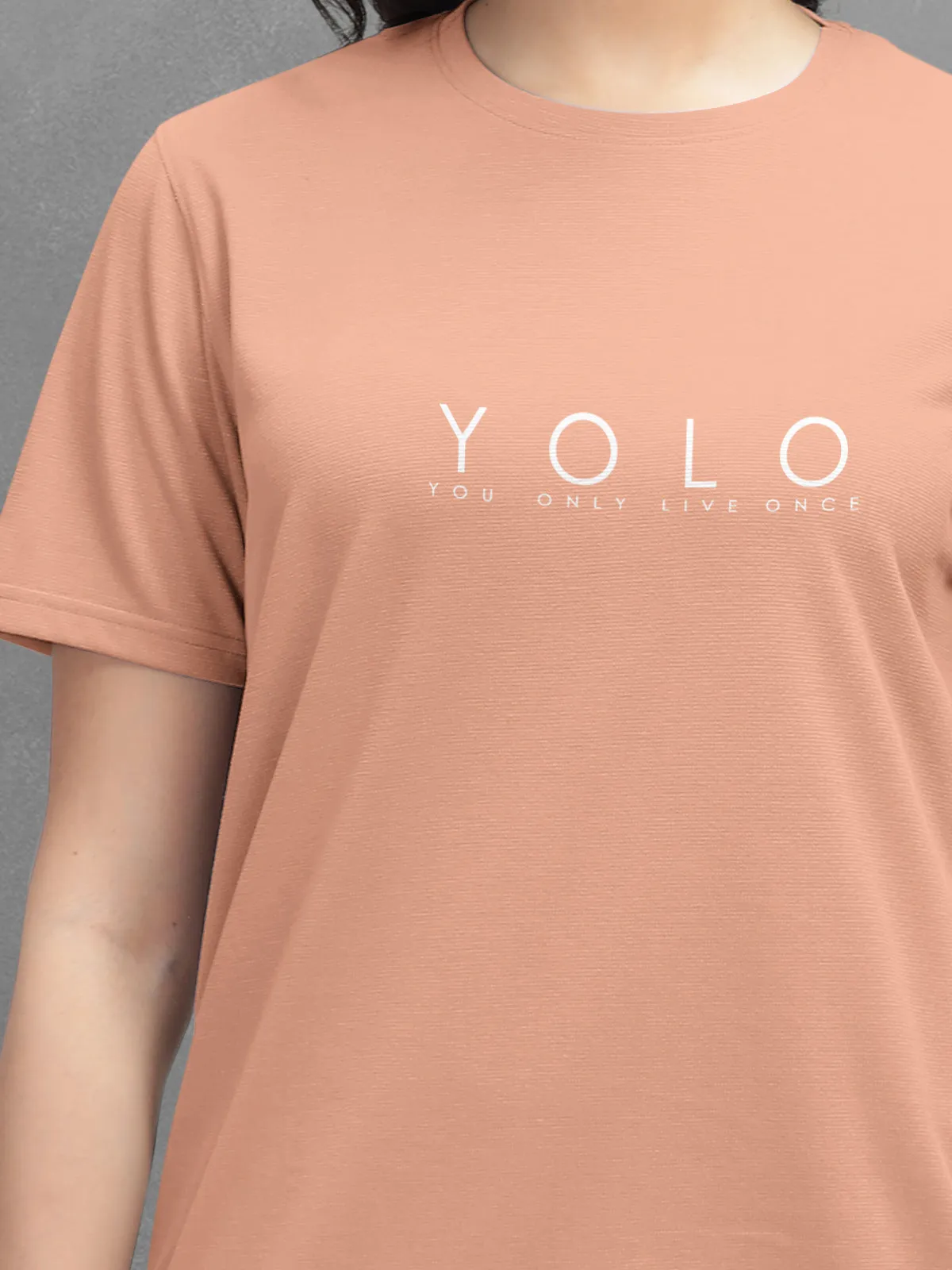 HELLCAT Orange Trendy Printed / Solid T shirt with Pants Lounge Wear / Coords / Clothing Set for Women