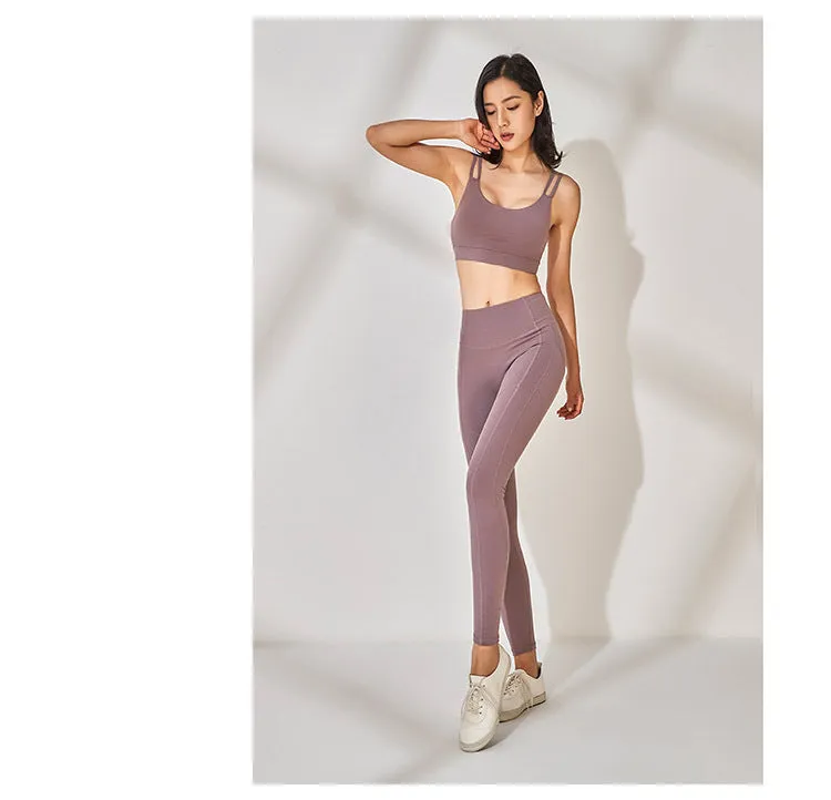 High waist hip trousers fitness yoga pants dance pants