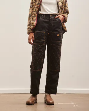 Kapital Light Canvas Lumber Pants, Black