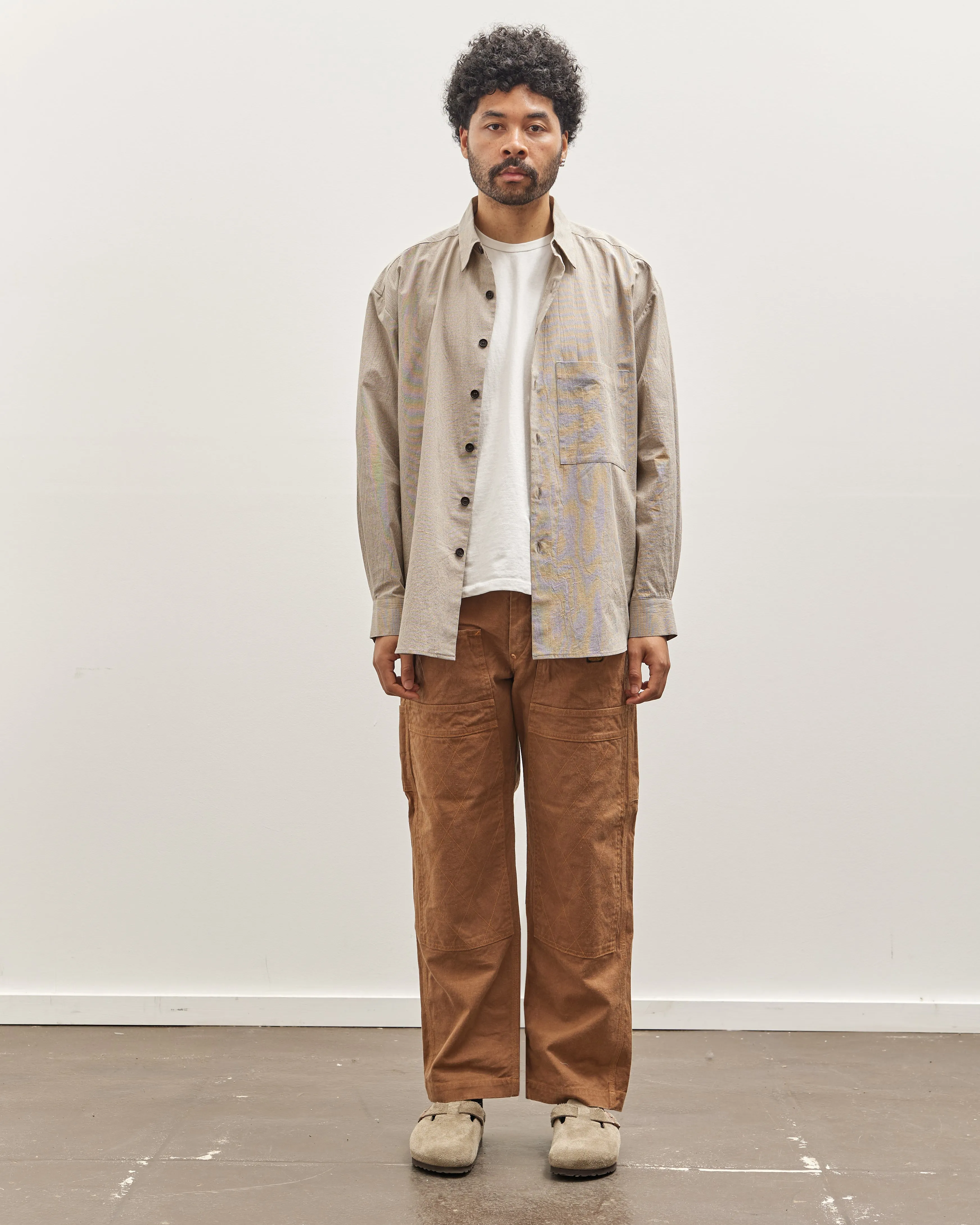 Kapital Unisex Canvas Lumber Pants, Gold