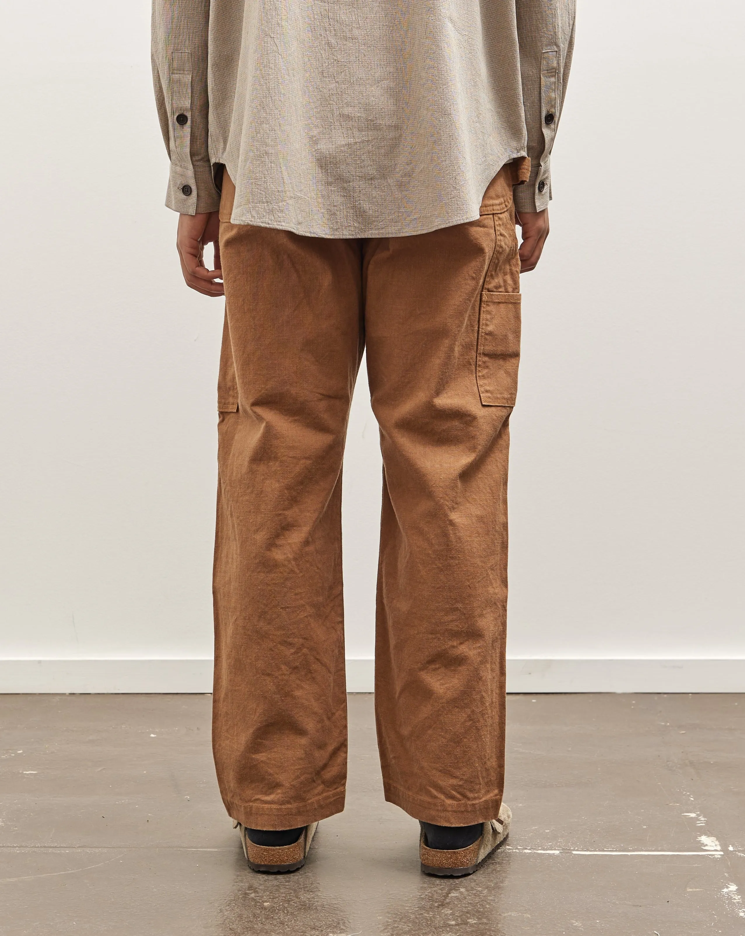 Kapital Unisex Canvas Lumber Pants, Gold