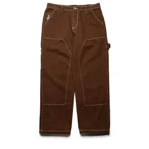 KidSuper Messy Stiched Work Pants - Brown