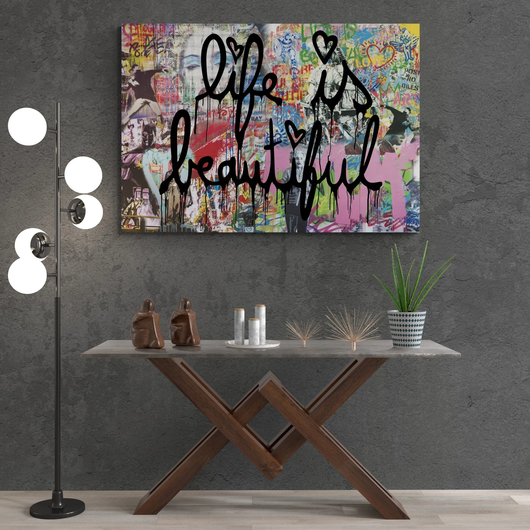 Large Life Is Beautiful Wall Art