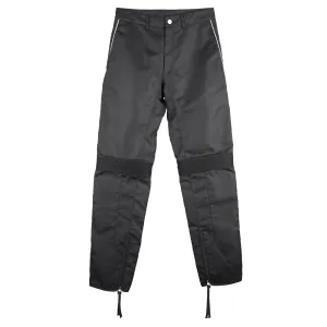 LOCK-STITCHED RIDING PANTS / BLACK
