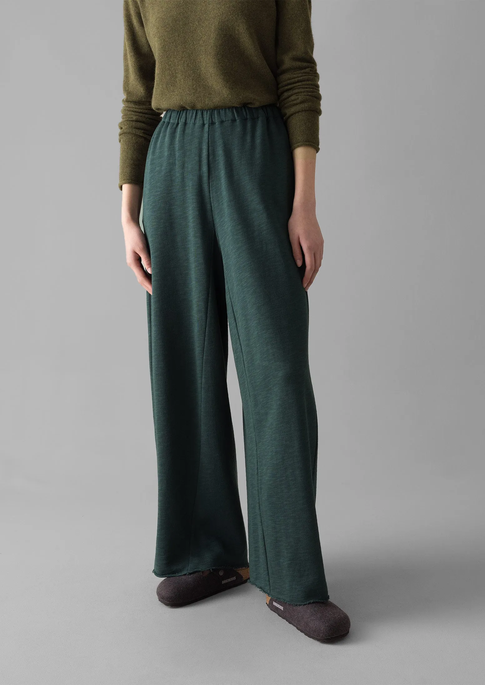 Loopback Jersey Wide Leg Pants | Puck