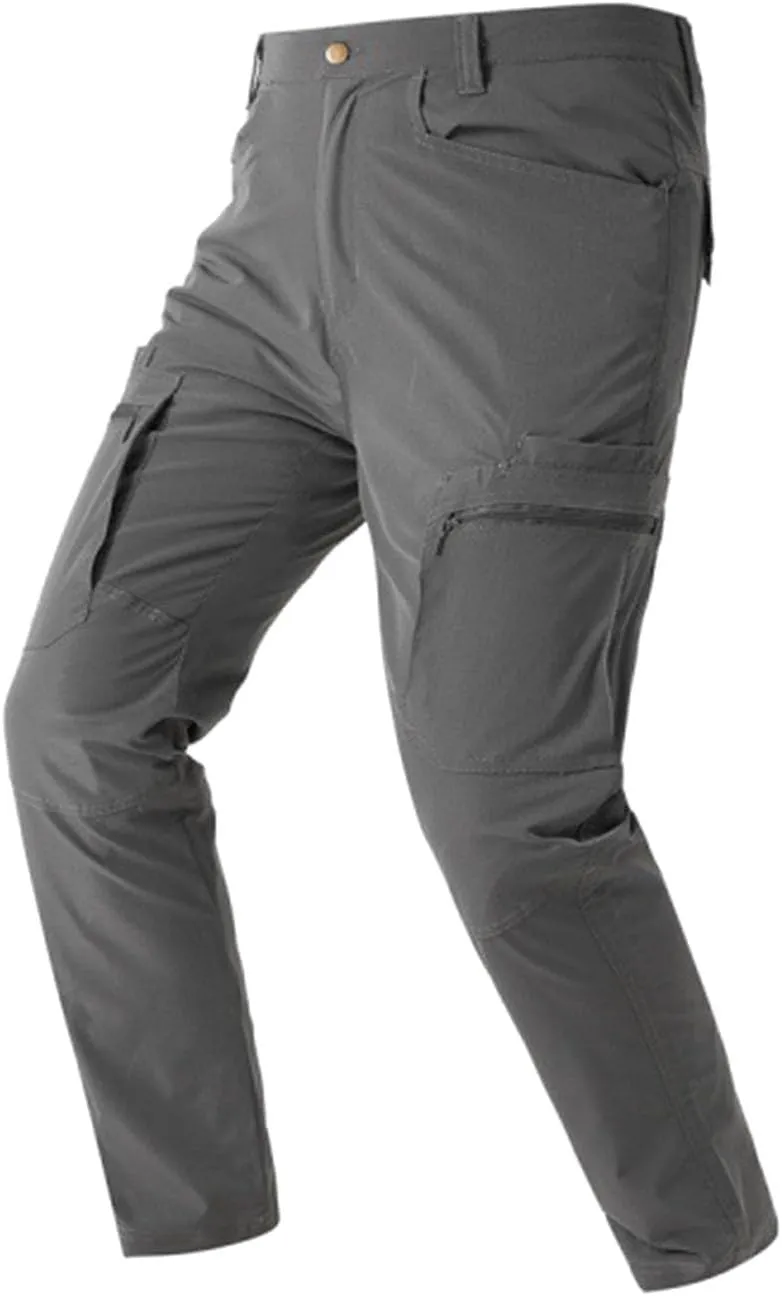 Mens Cargo Pants Slim Fit Men's Hiking Pants Casual Lightweight Joggers Work Pants Multi-Pocket Military Pants