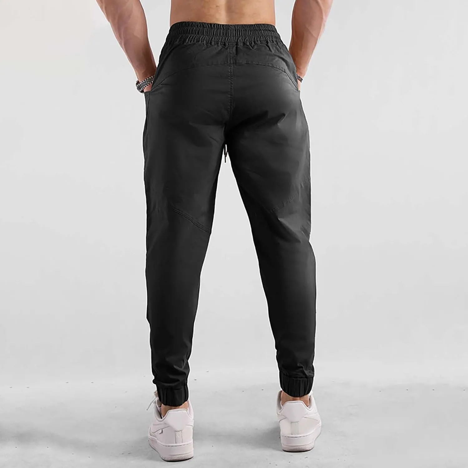 Mens Sweatpants Joggers Elastic Cuff Men's Wild Cargo Pants Casual Joggers Sweatpants Outdoor Waterproof Work Pants