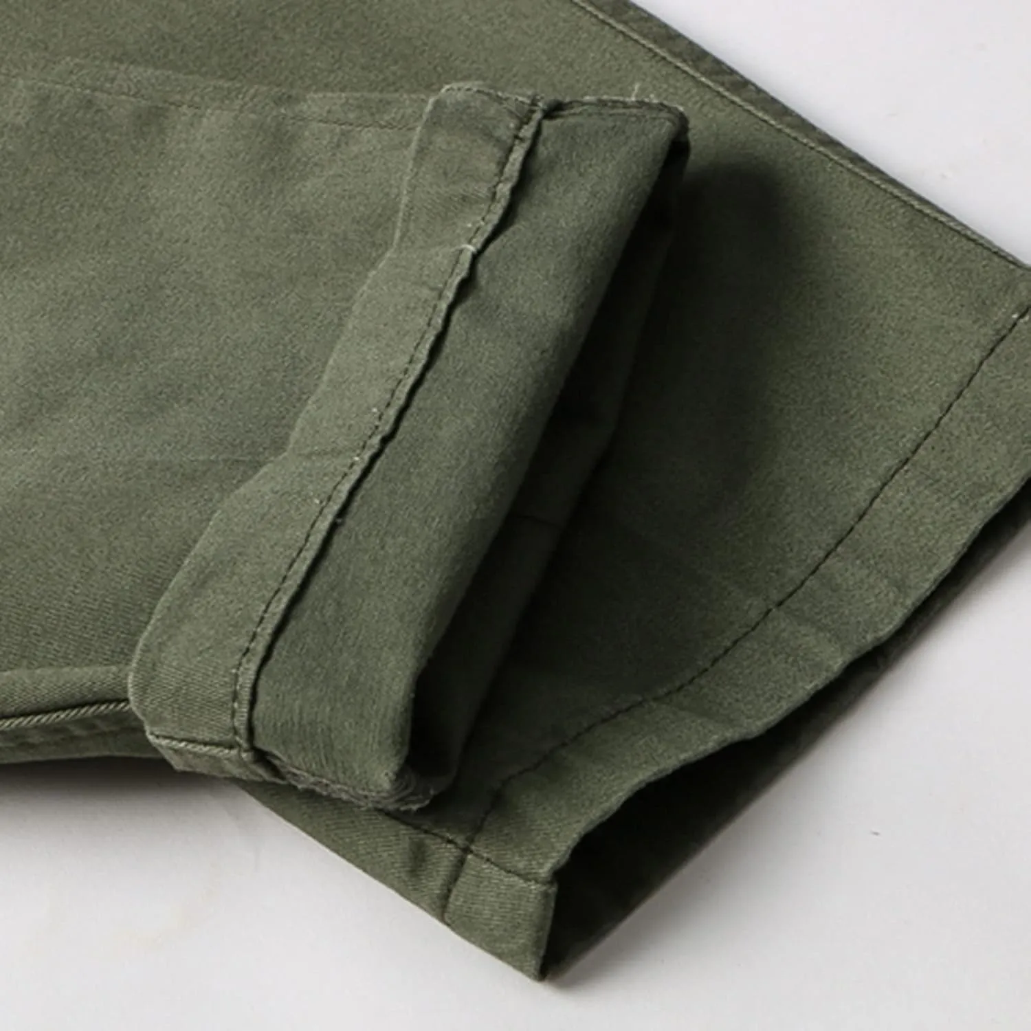 Muscularfit Men's Athletic Pants Cotton Buckle Zipper Solid Cargo Pants Multi Pockets Causal Jogger Yoga Athletic Sweatpants