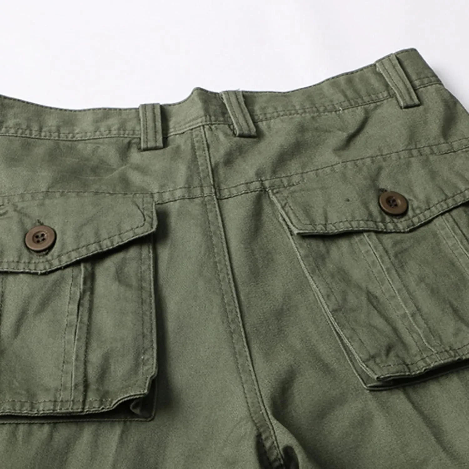 Muscularfit Men's Athletic Pants Cotton Buckle Zipper Solid Cargo Pants Multi Pockets Causal Jogger Yoga Athletic Sweatpants