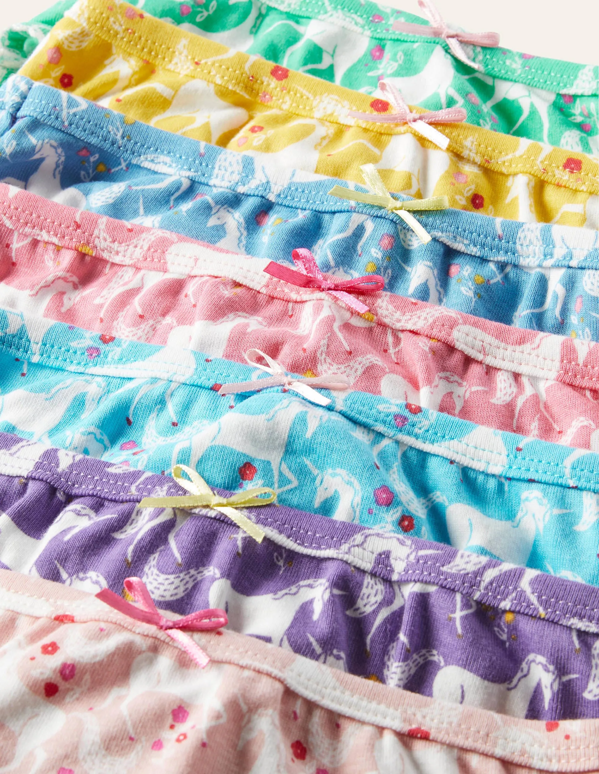 Pants 7 Pack-Multi Unicorn Floral
