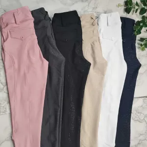 Pink Color Girls Equestrian-جوارب ركوب الخيل
