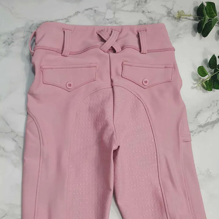 Pink Color Girls Equestrian-جوارب ركوب الخيل