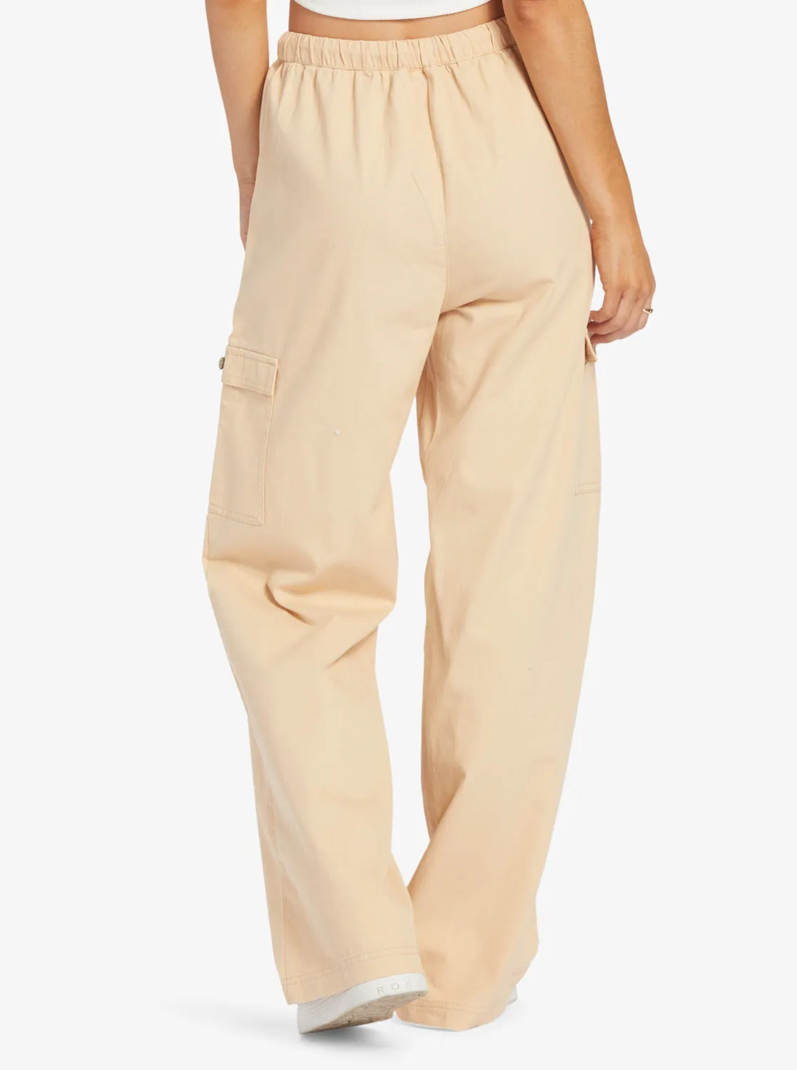 Precious Cargo Twill High Waisted Pants - Hazelnut
