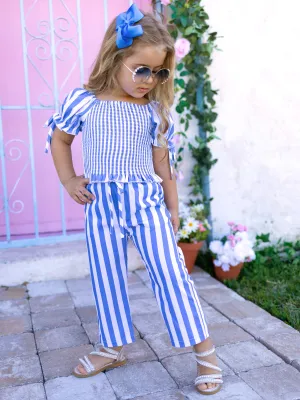 The Ultimate IT Girl Blue Pants Set