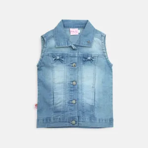 Vest/ Rompi Denim Anak Perempuan Blue/ Rodeo Junior Girl Street Style