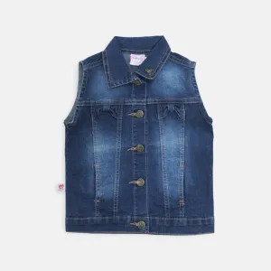 Vest/ Rompi Denim Anak Perempuan Navy/ Rodeo Junior Girl Street Style