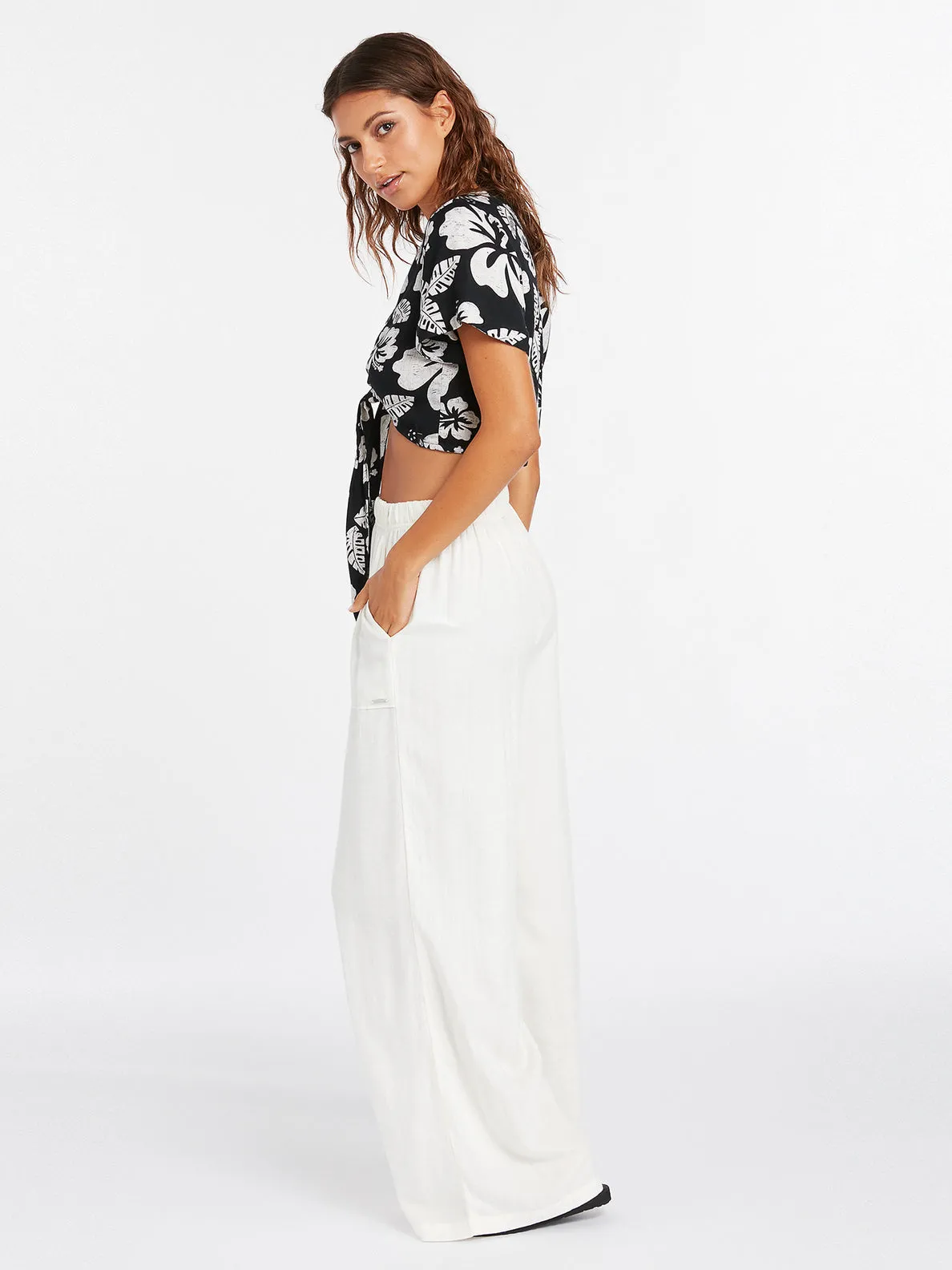 Volcom Coco Ho Pants-Star White